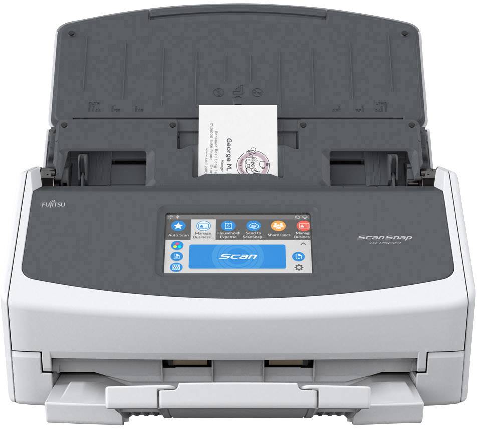 Fujitsu ScanSnap iX1500 Duplex-Dokumentenscanner A4 600 x 600 dpi 30 Seiten/min, 60 Bilder/min USB, WLAN 802.11 b/g/n