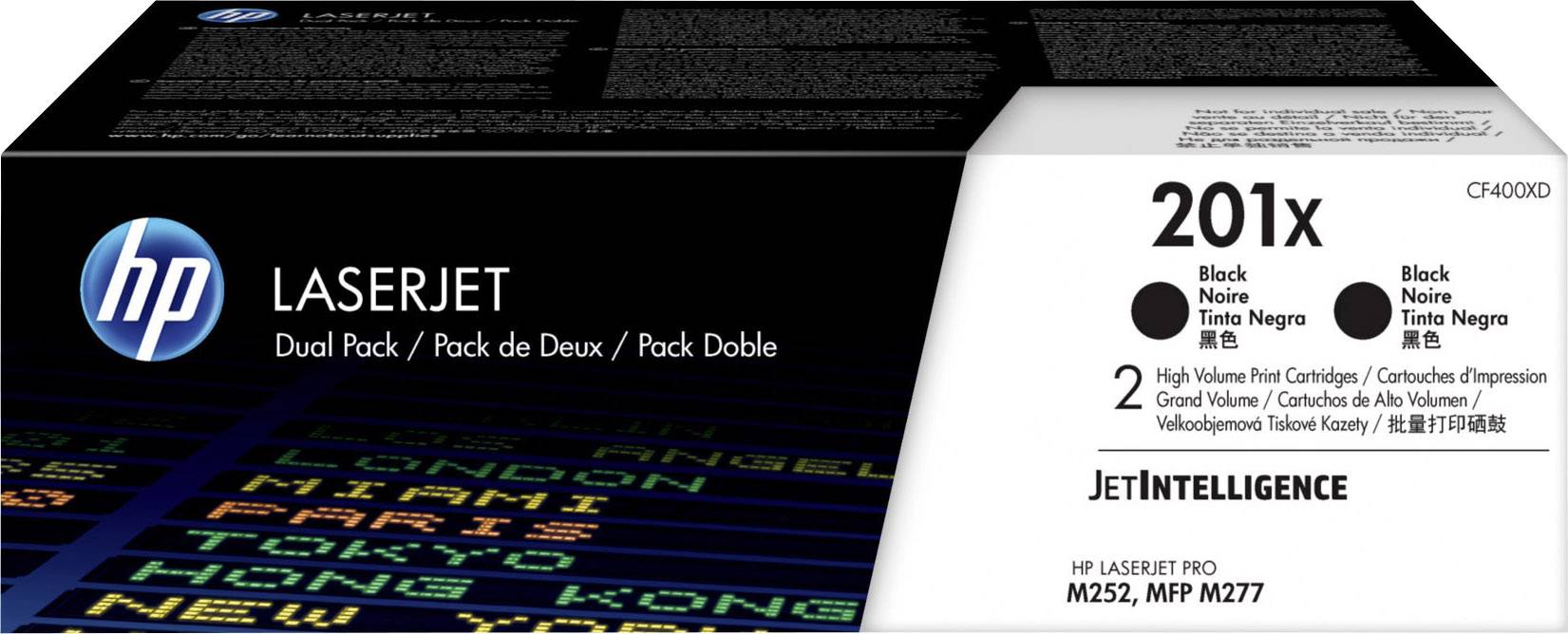 HP Toner 201X Original 2er-Pack Schwarz 5600 Seiten CF400XD