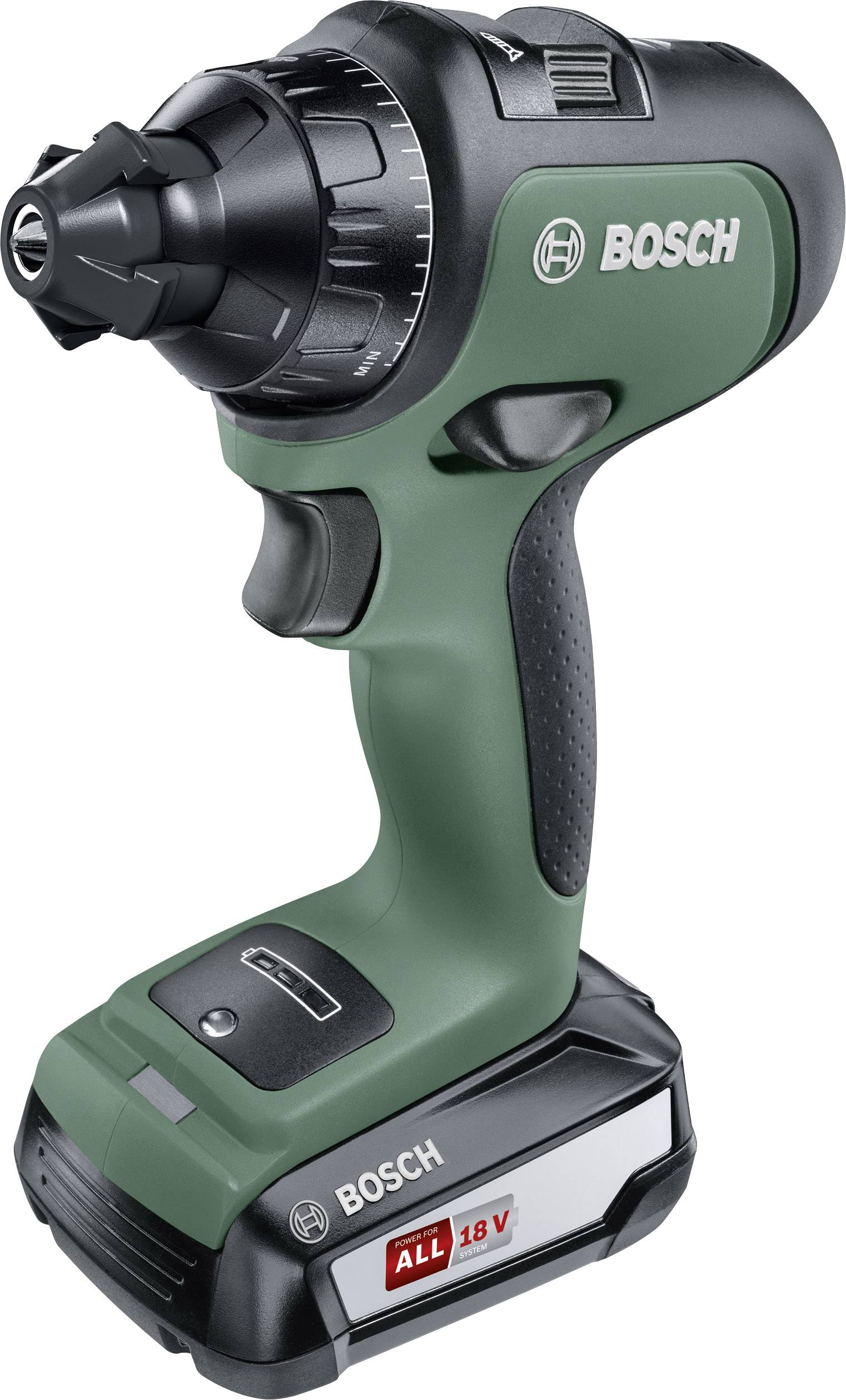 Bosch Home and Garden AdvancedDrill 18 06039B5002 Akku-Bohrschrauber 18V 2.5Ah Li-Ion inkl. Akku, mit Zubehör, inkl. Koffer