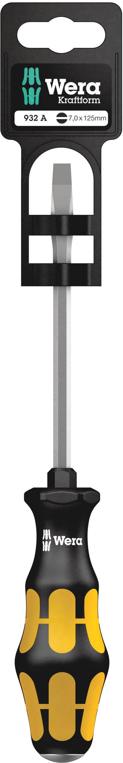 Wera 932 A Schlitz-Schraubendreher Klingenbreite: 7 mm Klingenlänge: 125 mm