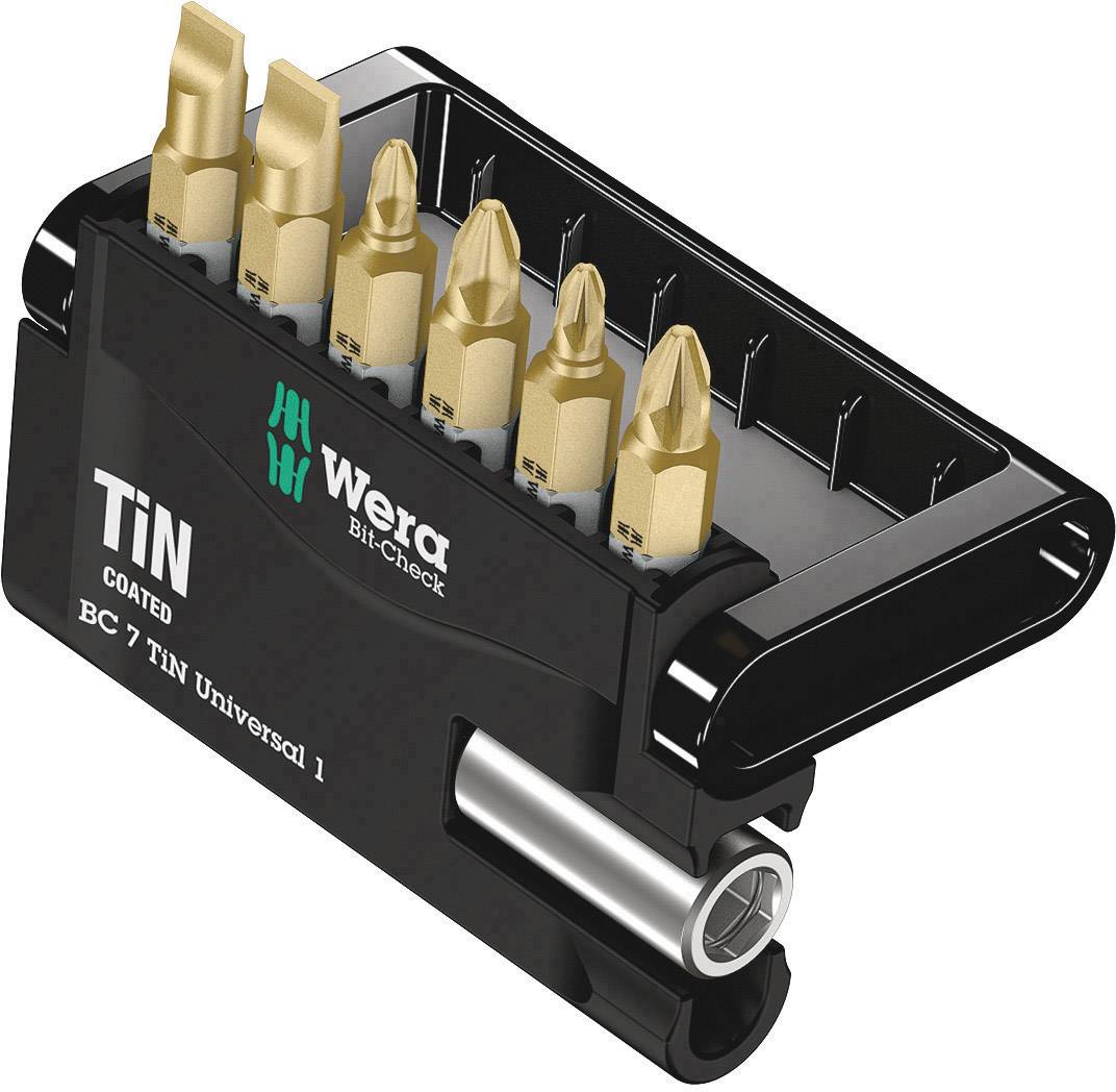 Wera Bit-Check 7 TiN Universal 1 05056285001 Bit-Set 7teilig
