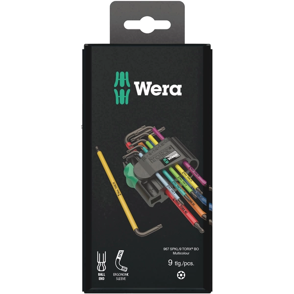 Wera 967/9 Winkelschraubendreher-Set T 8, T 9, T 10, T 15, T 20, T 25, T 27, T 30, T 40 9teilig Wera 967/9 Winkelschraubendreher-Set T 8, T 9, T 10, T 15, T 20, T 25, T 27, T 30, T 40 9teilig