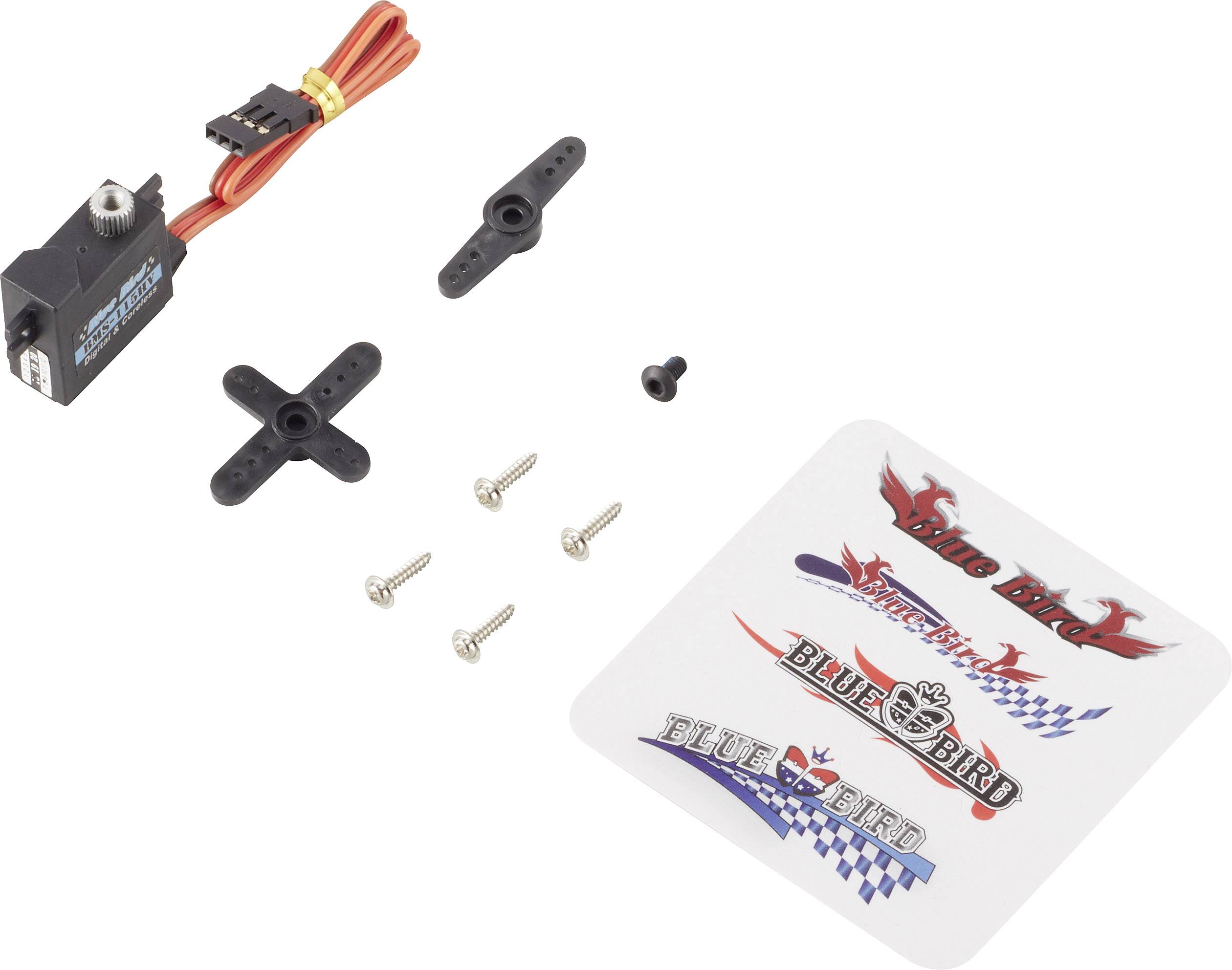 Bluebird Micro-Servo BMS-115HV Digital-Servo Getriebe-Material: Metall Stecksystem: JR