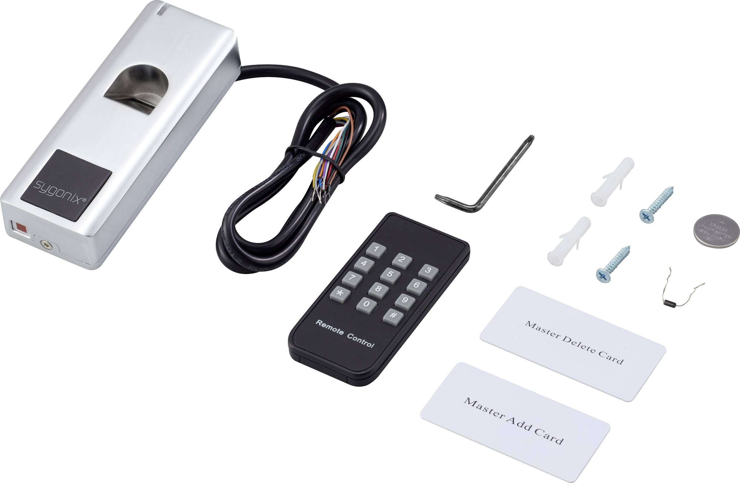 Sygonix SY-3776414 Fingerprint/RFID Zugangssystem Aufputz 12 V/DC IP66