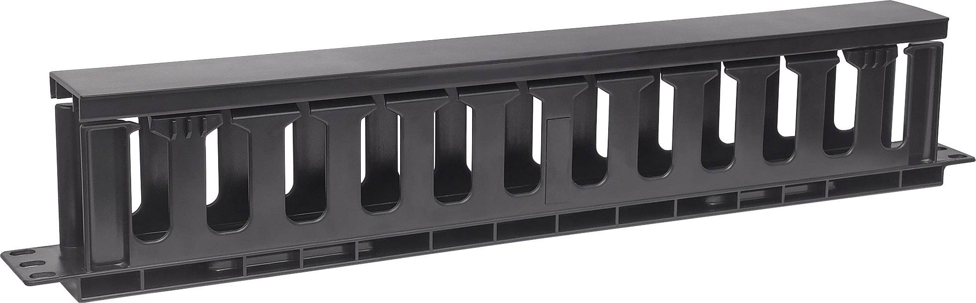 Intellinet 714679 19 Zoll Netzwerkschrank-Kabelführung 1 HE Geeignet für Schranktiefe: ab 450 mm Schwarz (RAL 9005)