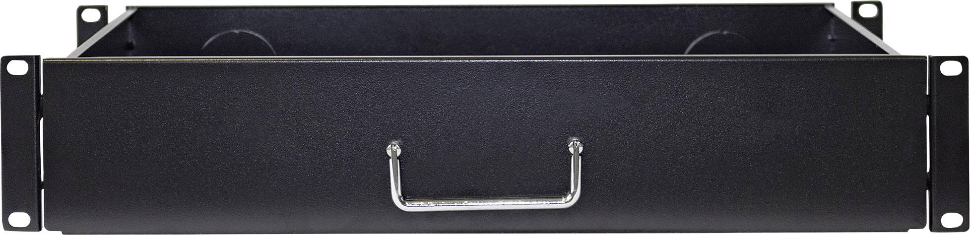 Intellinet 714938 19 Zoll Netzwerkschrank-Schublade 2 HE Geeignet für Schranktiefe: ab 450mm Schwarz (RAL 9005)