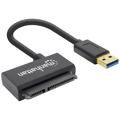 Manhattan USB 3.2 Gen 1 (USB 3.0) Adapter [1x USB 3.2 Gen 1 Stecker A (USB 3.0) - 1x SATA-Kombi-Stecker 7+15pol.]