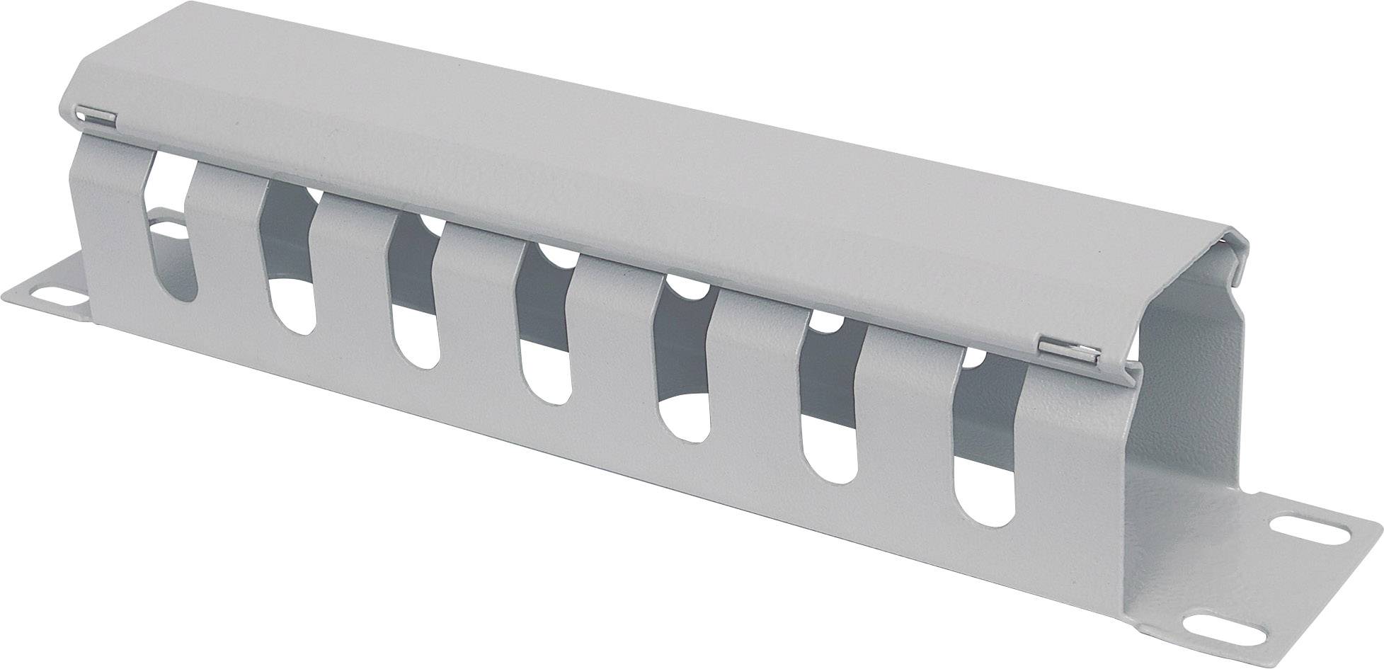 Intellinet 714976 10 Zoll Netzwerkschrank-Kabelführung Lichtgrau (RAL 7035)