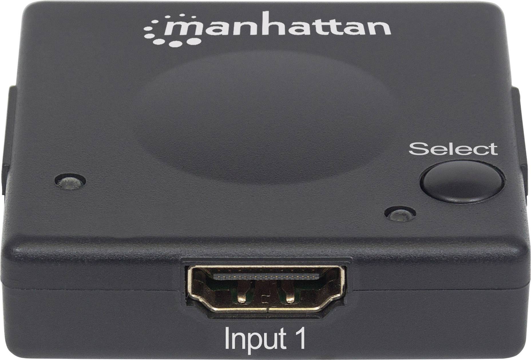 Manhattan 207911 2 Port HDMI-Switch 1920 x 1080 Pixel