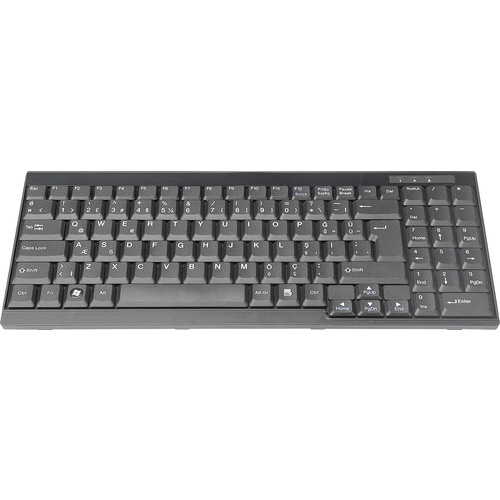 Digitus DS-72000TR Kabelgebunden KVM-Tastatur Türkisch Schwarz