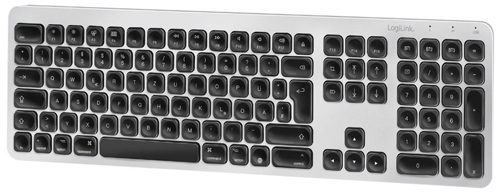 LogiLink Bluetooth Multi-Device Tastatur, max. 3 Geräte koppeln