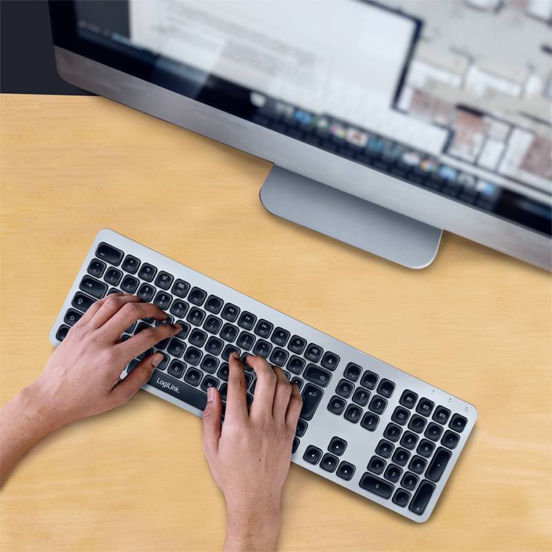 LogiLink Bluetooth Multi-Device Tastatur, max. 3 Geräte koppeln