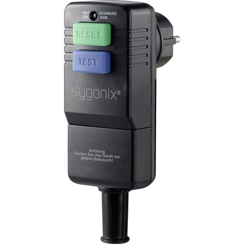 Sygonix SY-3779070 Interrupteur - protection des personnes 230 V noir IP54