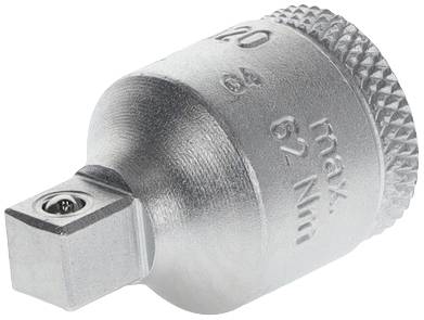 Metallaufsatz mit Aufschrift 'max. 62 Nm', möglicherweise ein Werkzeugadapter für die Befestigung an Drehmomentwerkzeugen.