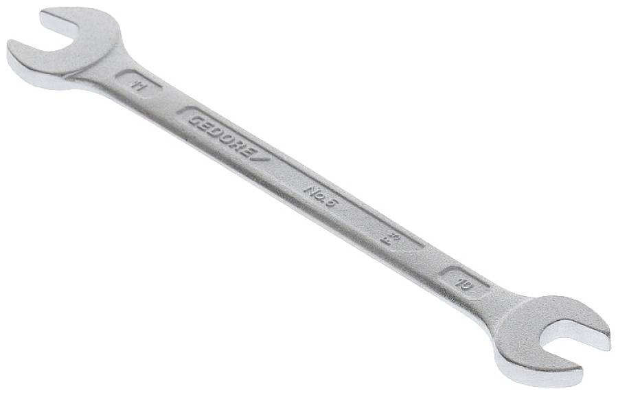 Gedore 6064720 6 10X11 Doppel-Maulschlüssel Schlüsselweite (Metrisch) 10 - 11 mm