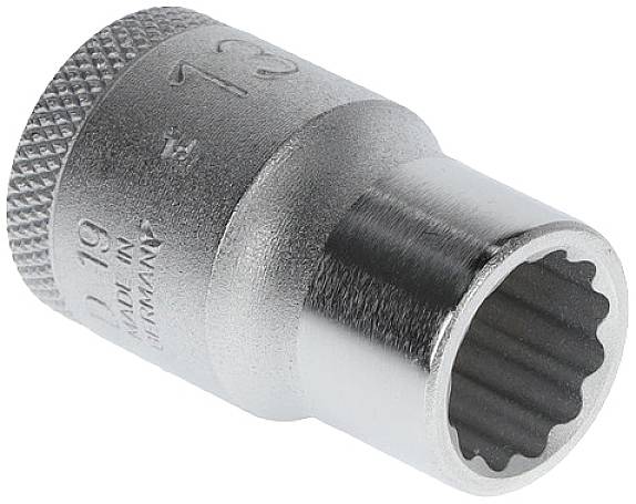 Steckschlüsseleinsatz D 19 1/2 Zoll 12-kant SW 13mm L.38mm GEDORE