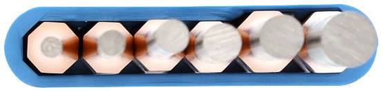 Gedore 119L - Splinttreiber-Satz, lange Form, 6-tlg im PVC-Halter 8866290