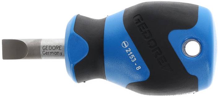 Gedore 2153 8 Werkstatt Schlitz-Schraubendreher Klingenbreite: 8mm Klingenlänge: 25mm