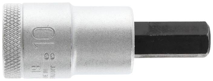 Steckschlüsseleinsatz IN 19 1/2 Zoll Innen-6-kant SW 10mm L.60mm GEDORE