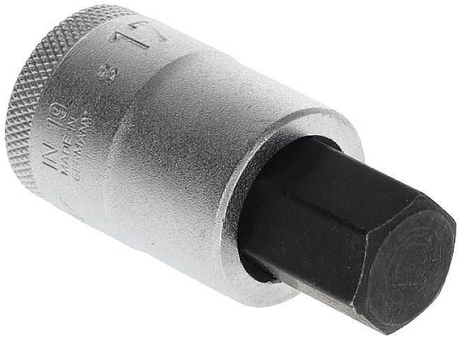 Steckschlüsseleinsatz IN 19 1/2 Zoll Innen-6-kant SW 17mm L.60mm GEDORE