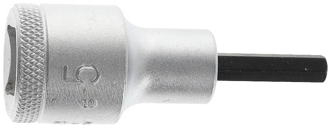 Steckschlüsseleinsatz IN 19 1/2 Zoll Innen-6-kant SW 5mm L.60mm GEDORE