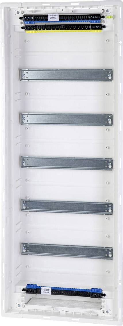F-Tronic 7250062 JUMBO60+10 Verteilerschrank Hohlwand, Unterputz Anzahl Teilungen = 60 Anzahl Reihen = 5 Inhalt 1St.
