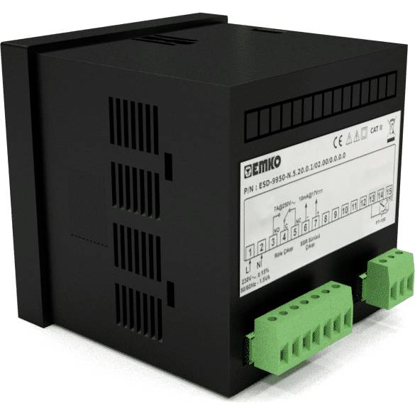 Emko ESD-9950-N.2.20.0.1/02.00/0.0.0.0 Temperaturregler Pt100, S, R, K, J (L x B x H) 110 x 96 x 96mm
