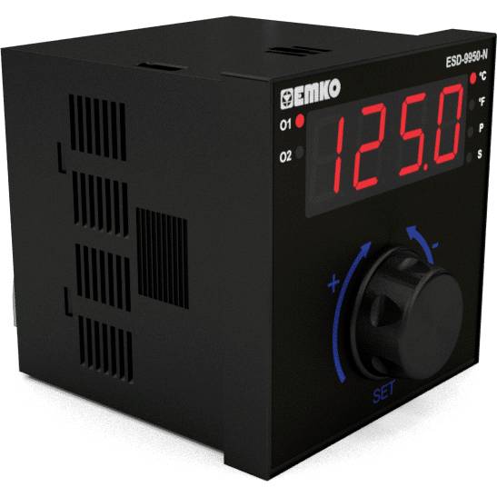Emko ESD-9950-N.2.20.0.1/02.00/0.0.0.0 Temperaturregler Pt100, S, R, K, J (L x B x H) 110 x 96 x 96mm