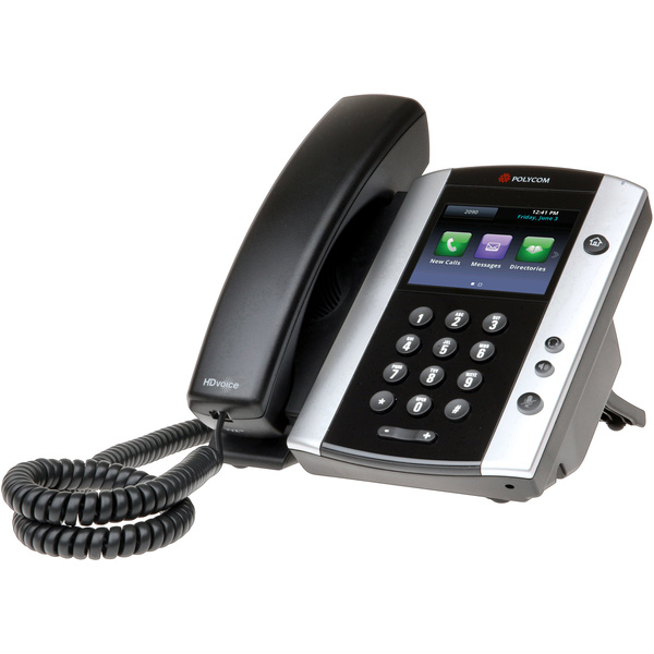 Polycom POLYCOM VVX 500 Business Media Phone Schnurgebundenes Telefon, VoIP  TFT Silber-Schwarz