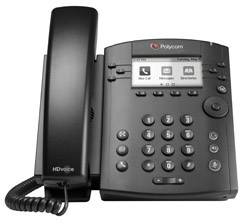 Polycom VVX 300 Desktop Telefon Schnurgebundenes Telefon, VoIP Integrierter Webserver, PoE LC-Display Schwarz