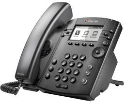 Polycom VVX 300 Desktop Telefon Schnurgebundenes Telefon, VoIP Integrierter Webserver, PoE LC-Display Schwarz