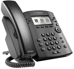 Polycom VVX 300 Desktop Telefon Schnurgebundenes Telefon, VoIP Integrierter Webserver, PoE LC-Display Schwarz