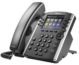 Polycom VVX 400 Desktop Telefon Schnurgebundenes Telefon, VoIP Integrierter Webserver, PoE Farbdisplay Schwarz