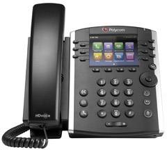 Polycom VVX 410 Desktop Telefon Schnurgebundenes Telefon, VoIP Integrierter Webserver, PoE Farbdisplay Schwarz