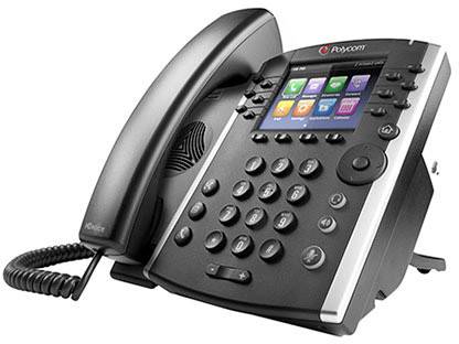Polycom VVX 401 12-line Desktop Phone Schnurgebundenes Telefon, VoIP PoE Farbdisplay Schwarz