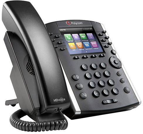 Polycom VVX 401 12-line Desktop Phone Schnurgebundenes Telefon, VoIP PoE Farbdisplay Schwarz