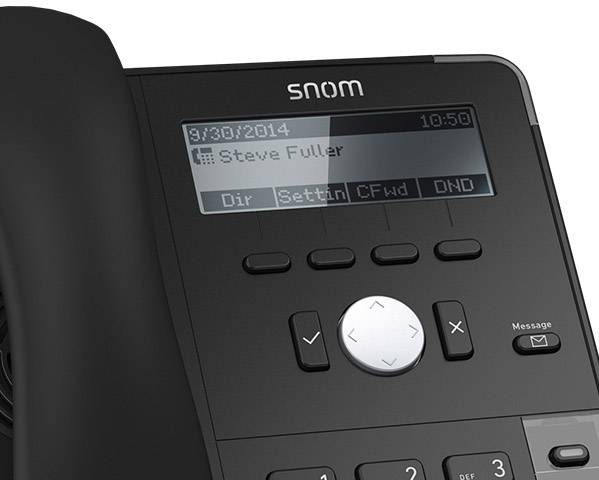 SNOM Schnurgebundenes Telefon, VoIP D712 PoE LC-Display Schwarz