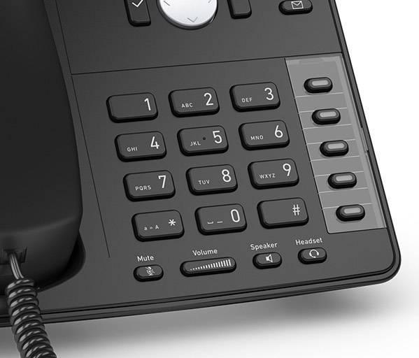 SNOM D712 Schnurgebundenes Telefon, VoIP PoE LC-Display Schwarz