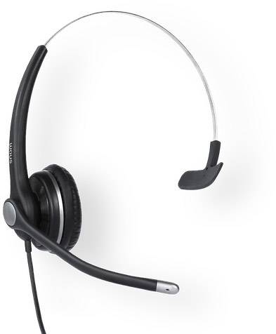 SNOM A100M Mono Telefon On Ear Headset kabelgebunden Mono Noise Cancelling