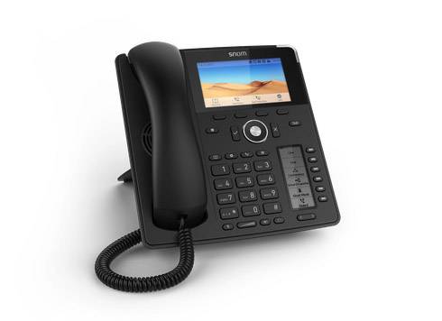SNOM Schnurgebundenes Telefon, VoIP D785 Prof. Business Phone schwarz Bluetooth, PoE Farbdisplay Schwarz