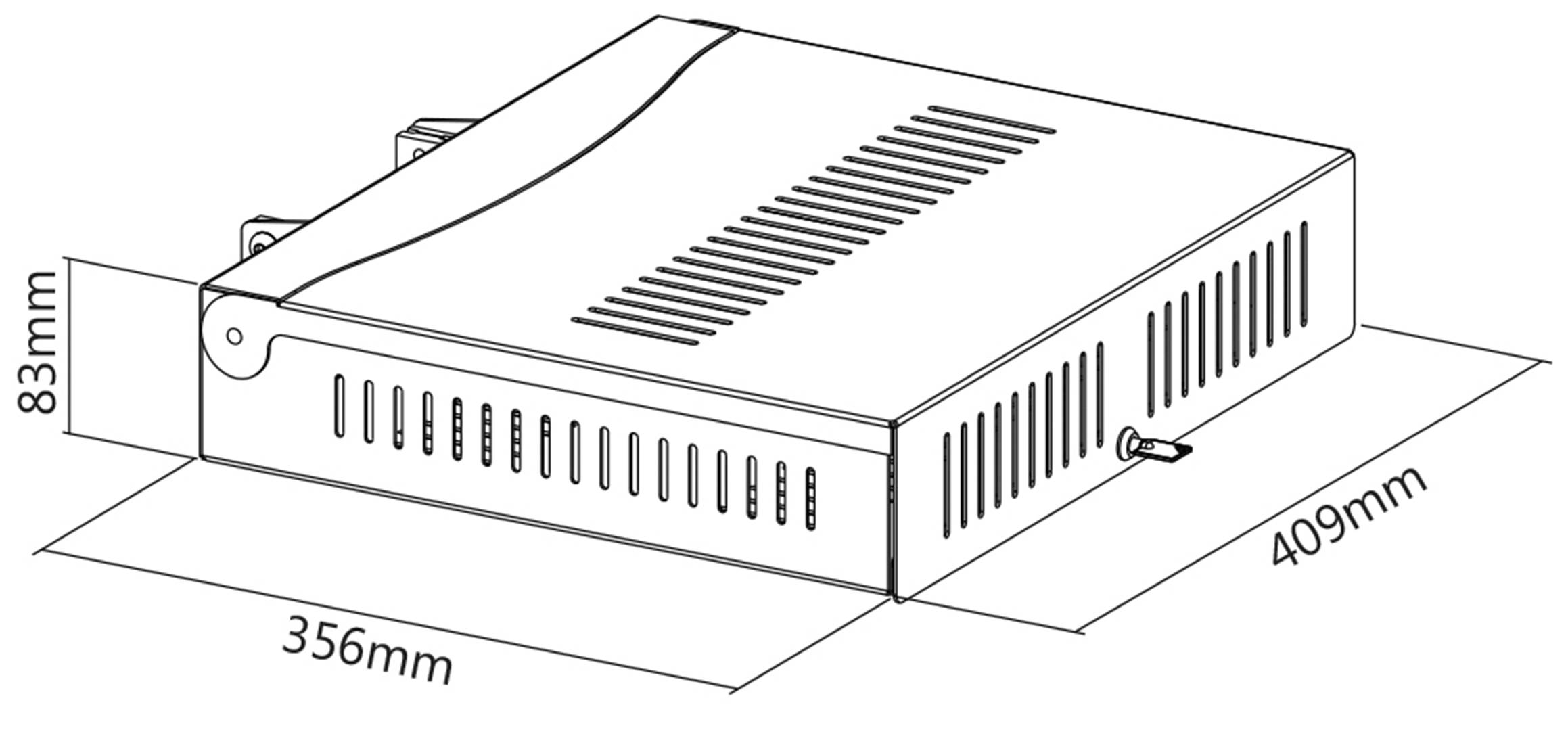 My Wall Blu-ray Player-Halterung Passend für Serie (Halter): MyWall HP 110, MyWall HP 111, MyWall HP 112, MyWall HP 113 Schwarz