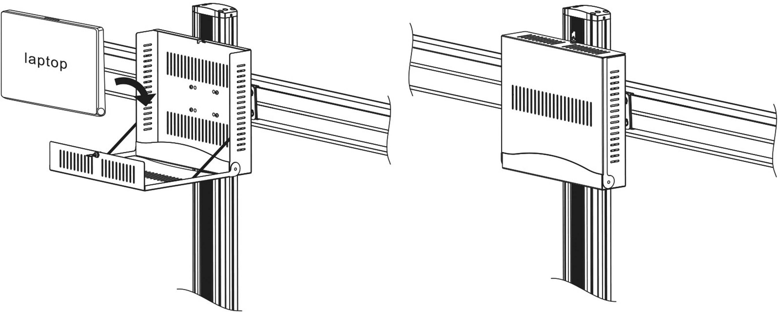 My Wall Blu-ray Player-Halterung Passend für Serie (Halter): MyWall HP 110, MyWall HP 111, MyWall HP 112, MyWall HP 113 Schwarz