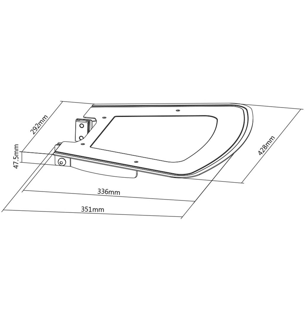 My Wall Ablagefach Passend für Serie (Halter): MyWall HP 110, MyWall HP 111, MyWall HP 112, MyWall HP 113 Schwarz