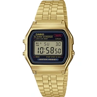 Casio Quarz Armbanduhr A159WGEA-1EF (L x B x H) 36.8 x 32.2 x 8.2mm Gold Gehäusematerial=Harz Material (Armband)=Edelstahl Casio Quarz Armbanduhr A159WGEA-1EF (L x B x H) 36.8 x 32.2 x 8.2mm Gold Gehäusematerial=Harz Material (Armband)=Edelstahl