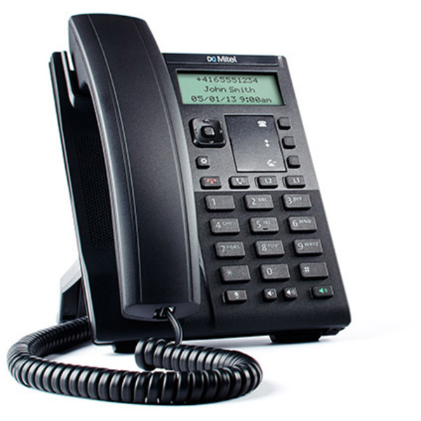 Mitel 6863i VoIP SIP Telefon Schnurgebundenes Telefon, VoIP Integrierter Webserver, PoE LC-Display Schwarz