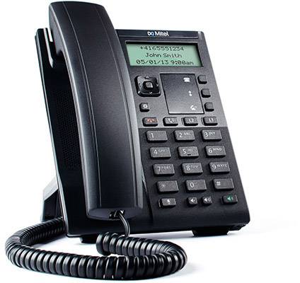 Mitel 6863i VoIP SIP Telefon Schnurgebundenes Telefon, VoIP Integrierter Webserver, PoE LC-Display Schwarz