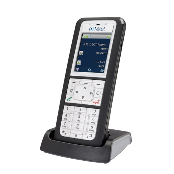 Mitel 632d Mobilteil V2 DECT Mobilteil Silber-Schwarz Mitel 632d Mobilteil V2 DECT Mobilteil Silber-Schwarz