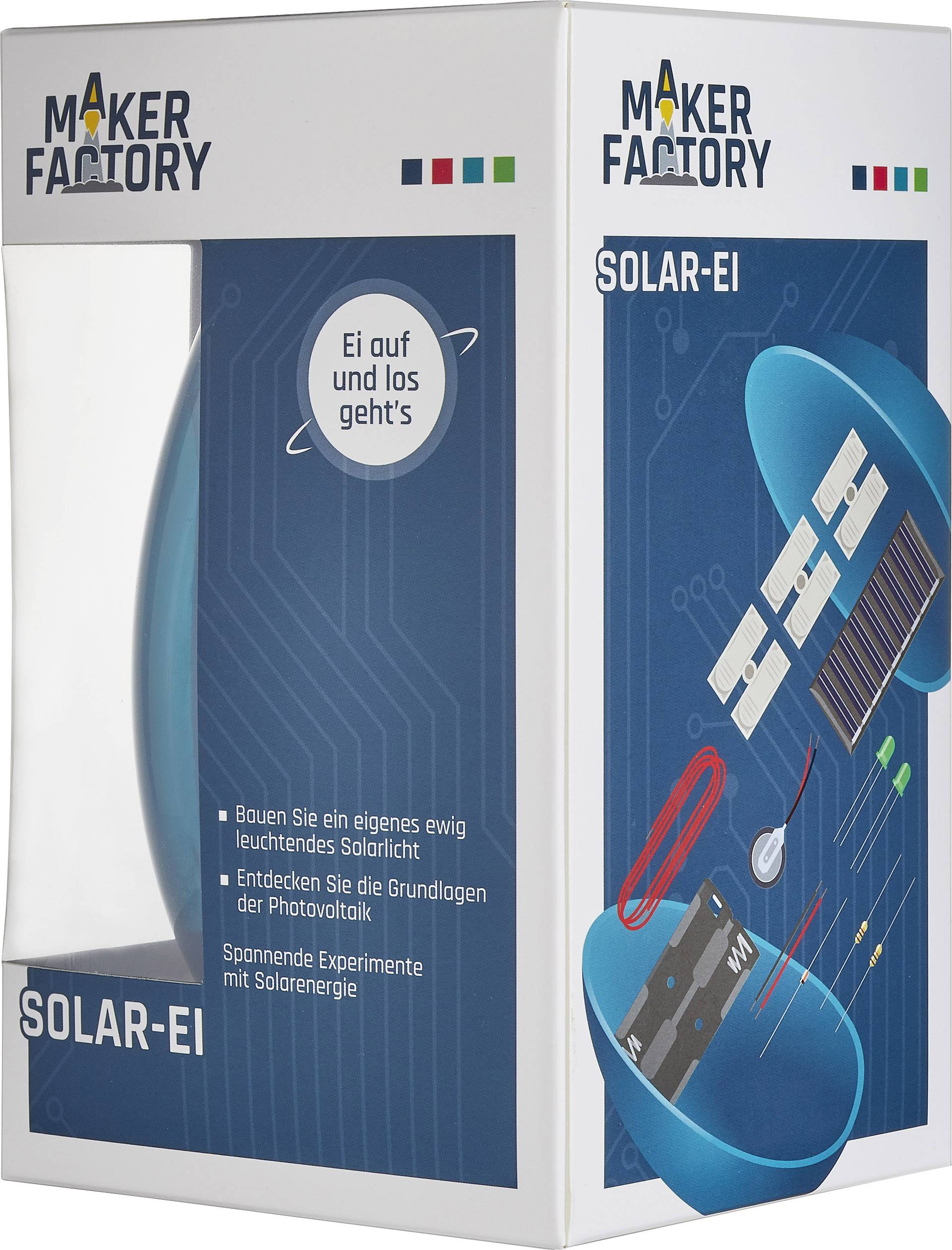 MAKERFACTORY 15046 Solar Ei Lernpaket ab 14 Jahre