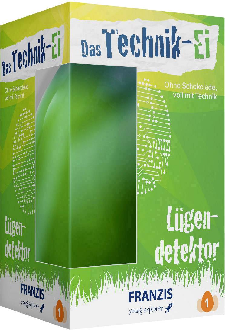 Franzis Verlag 67060 Das Technik-Ei Lügendetektor Experimentier-Box ab 8 Jahre