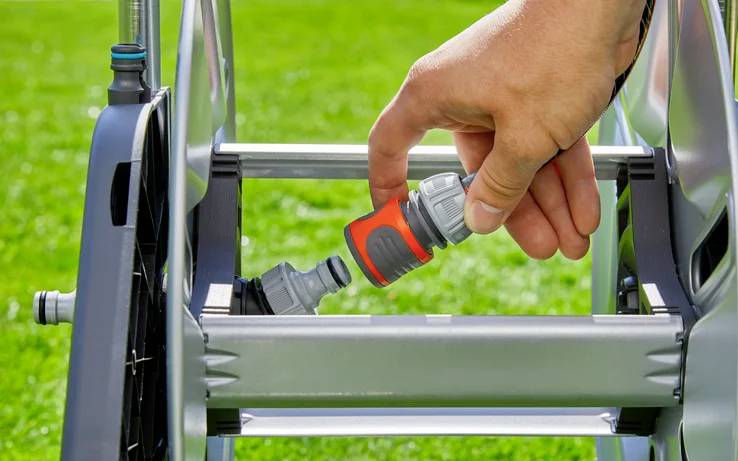 GARDENA 18550-20 CleverRoll L Easy Metall Schlauchwagen 1 St. Silber